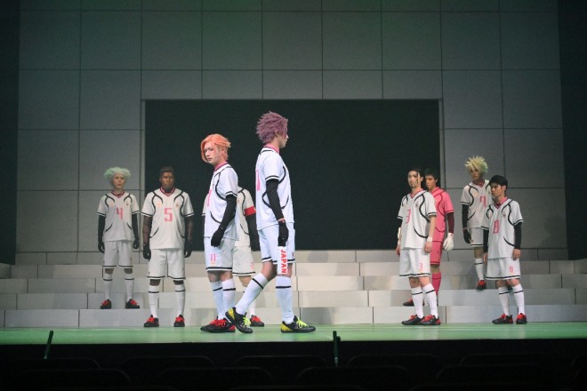 A scene from the final rehearsal of Blue Lock 4th STAGE